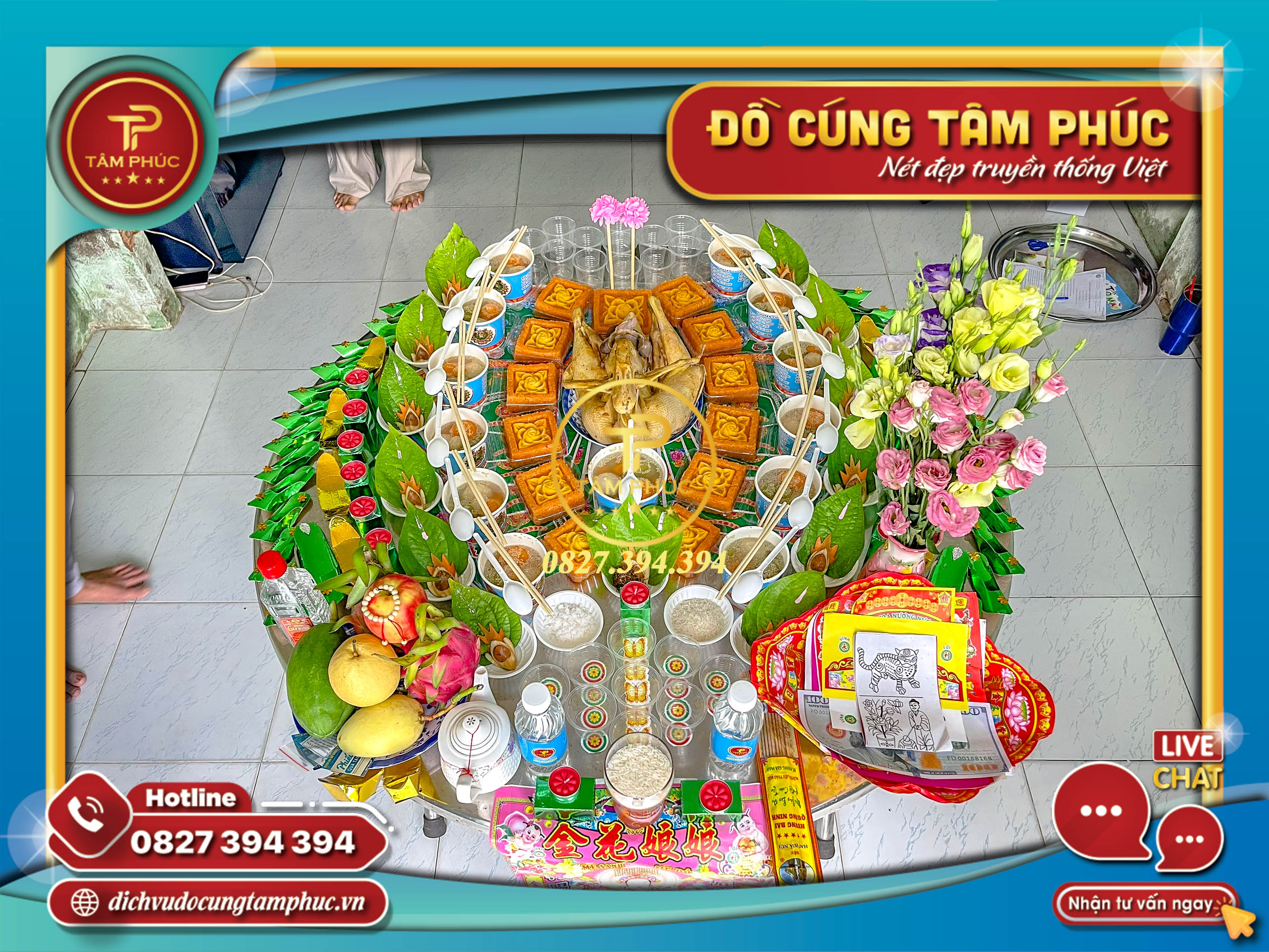 Mâm cúng Căn 3,6,9,12 tuổi cho các bé yêu.